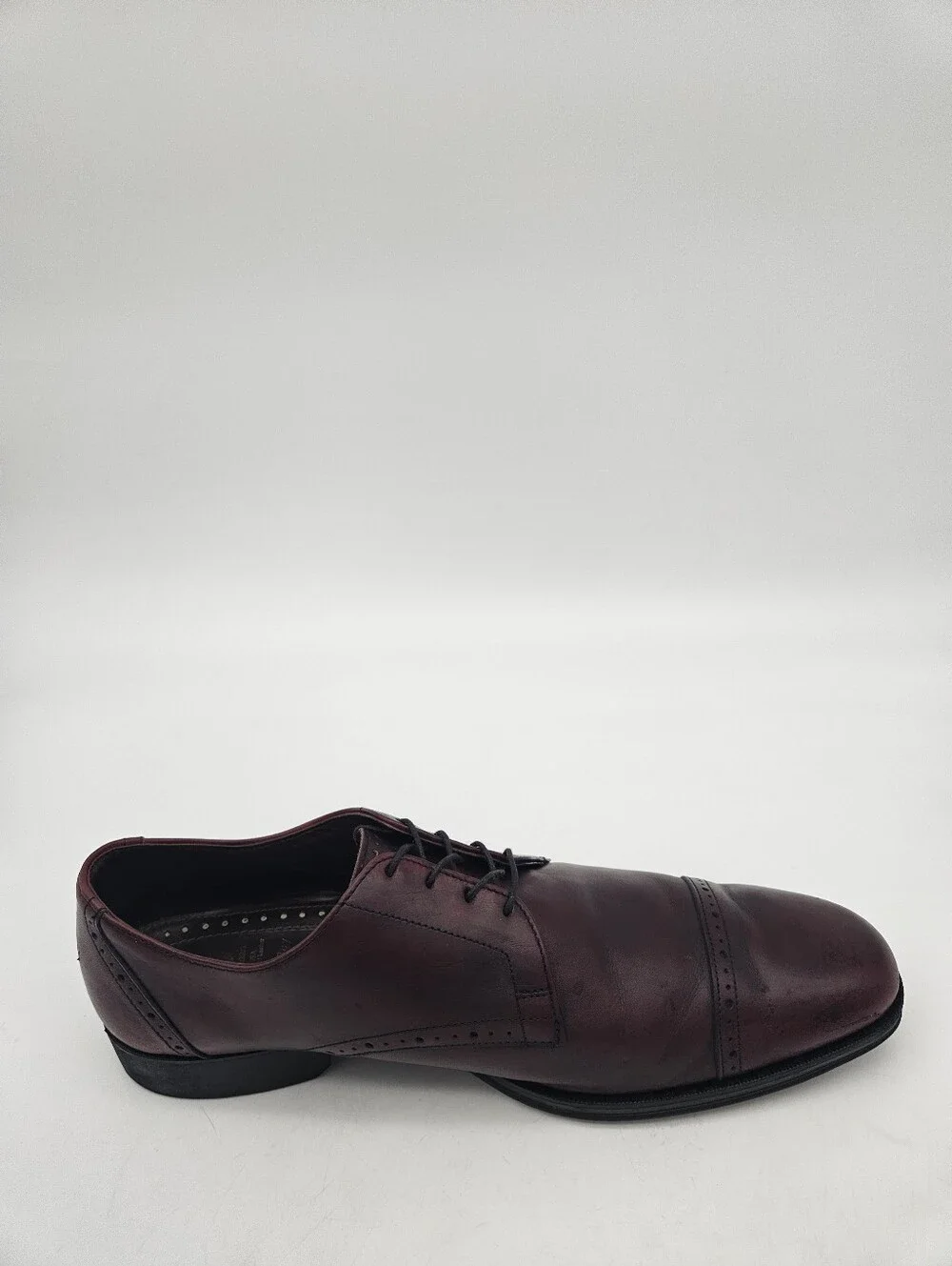 Allen Edmonds Men’s Shoes BACK BAY 11.5 D Burgundy Oxford  Toe Cap